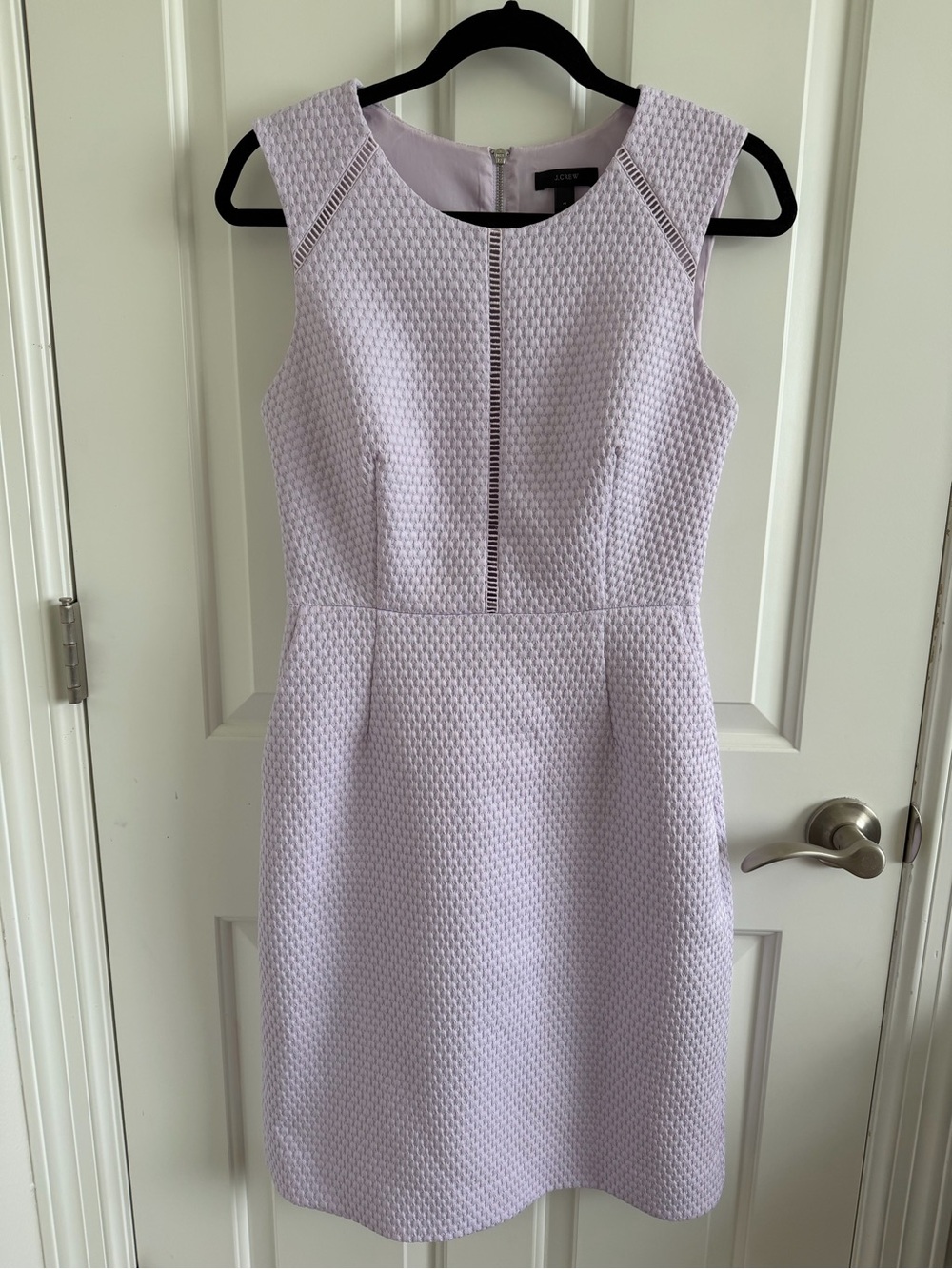 J. Crew Lilac Textured Sheath Dress